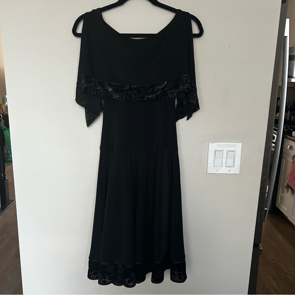 Grand Prix Ballroom Standard practice Black Dress. Size 9-11 years old